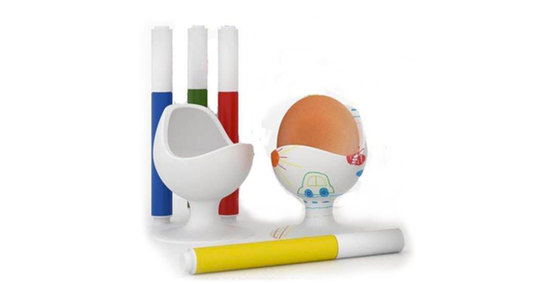 Siliconezone Egg Chair For Kids White egg cup