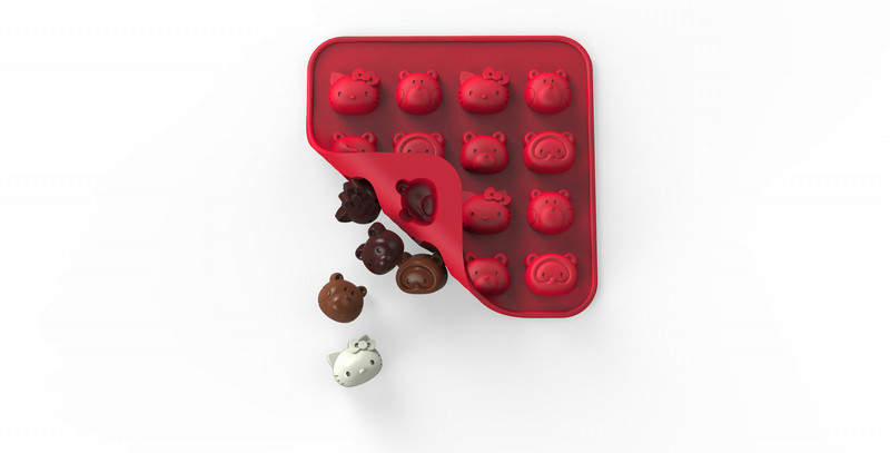 Siliconezone SZ13OM11832AA Красный форма для конфет/шоколада
