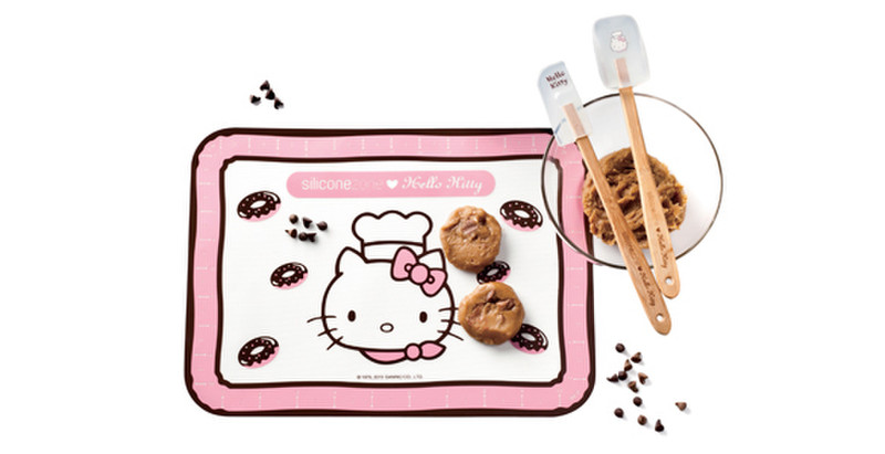 Siliconezone Hello Kitty Mini Spoonula n Spatula Set