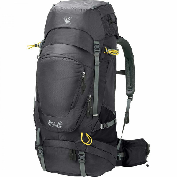 Jack Wolfskin 2003842-6000 Unisex 65L Polyamide,Polyester Black,Grey travel backpack