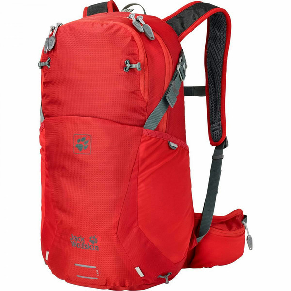 Jack Wolfskin 2002303-2681 Unisex 24L Polyamide,Polyester Red travel backpack
