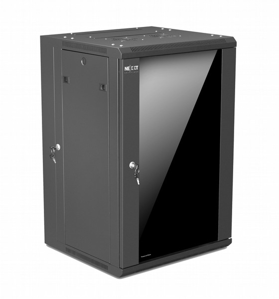 Nexxt Solutions PCRWESKD18U55BK Wall mounted 18U Black rack