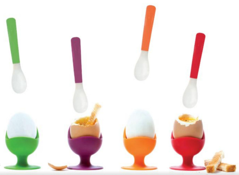 Siliconezone SZ11KS11531AA Green,Orange,Red,Violet egg cup