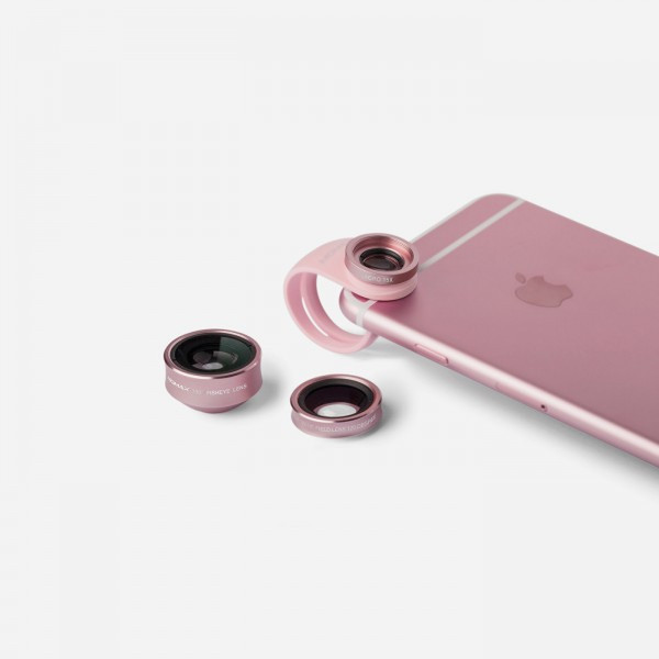 Momax X-Lens Smartphone Wide fish-eye lens Pink gold