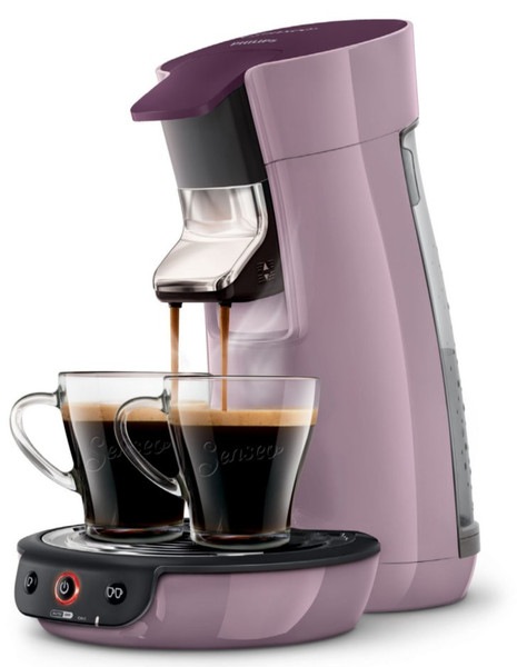 Senseo Viva Café HD7829/40 Отдельностоящий Автоматическая Капсульная кофеварка 0.9л 6чашек Черный, Cеребряный, Фиолетовый кофеварка