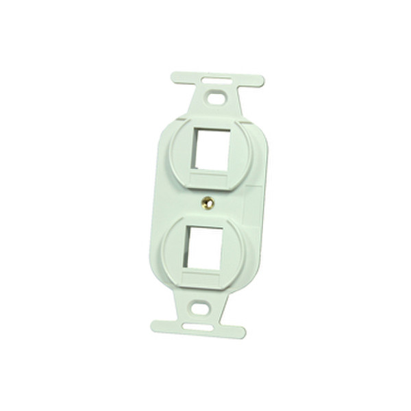 C2G OR-KS106S2 White switch plate/outlet cover