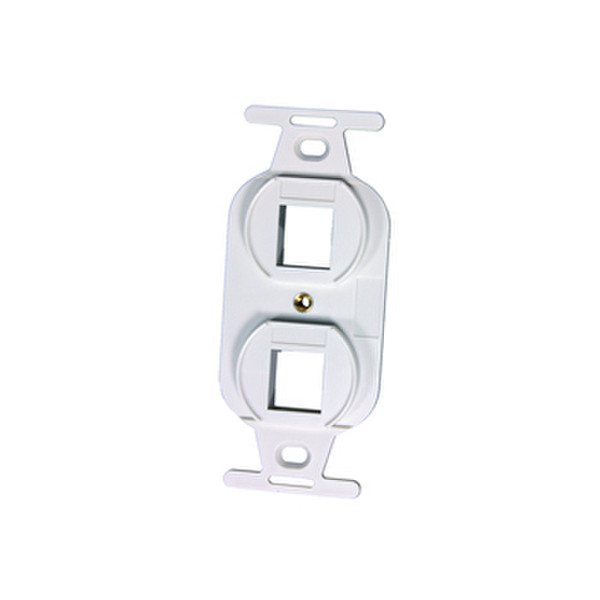C2G OR-KS106S2-88 White switch plate/outlet cover