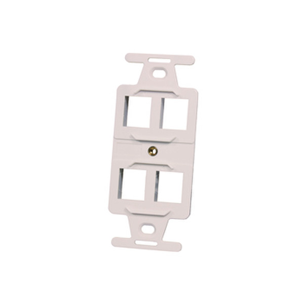 C2G OR-KS106S4 White switch plate/outlet cover