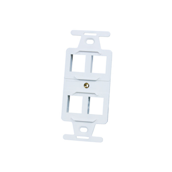 C2G OR-KS106S4-88 White switch plate/outlet cover