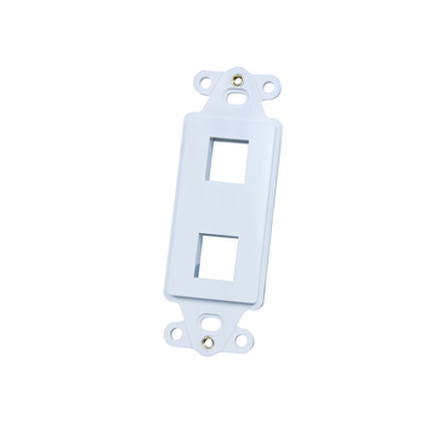 C2G OR-KSDS2-88 White switch plate/outlet cover