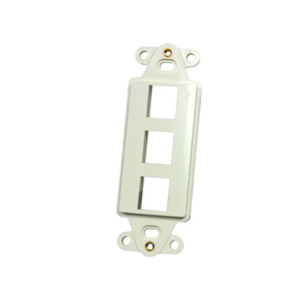 C2G OR-KSDS3 White switch plate/outlet cover