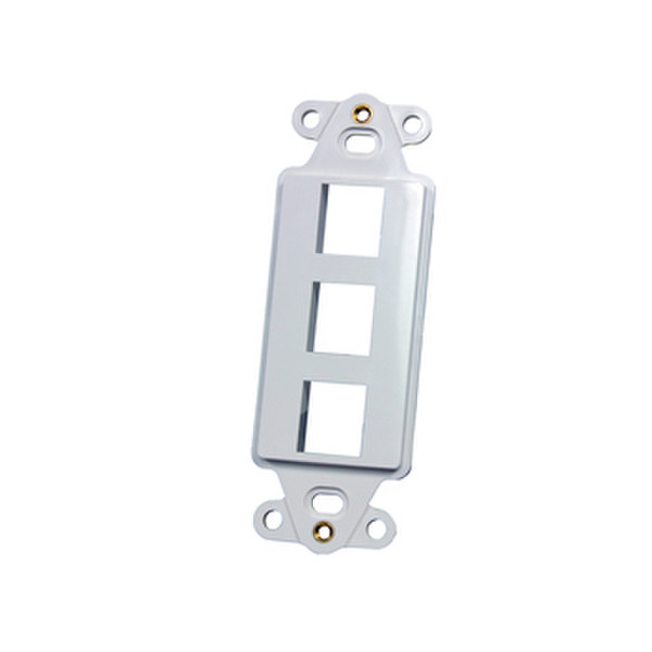 C2G OR-KSDS3-88 White switch plate/outlet cover