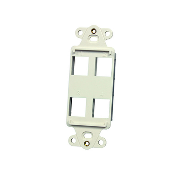 C2G OR-KSDS4 White switch plate/outlet cover