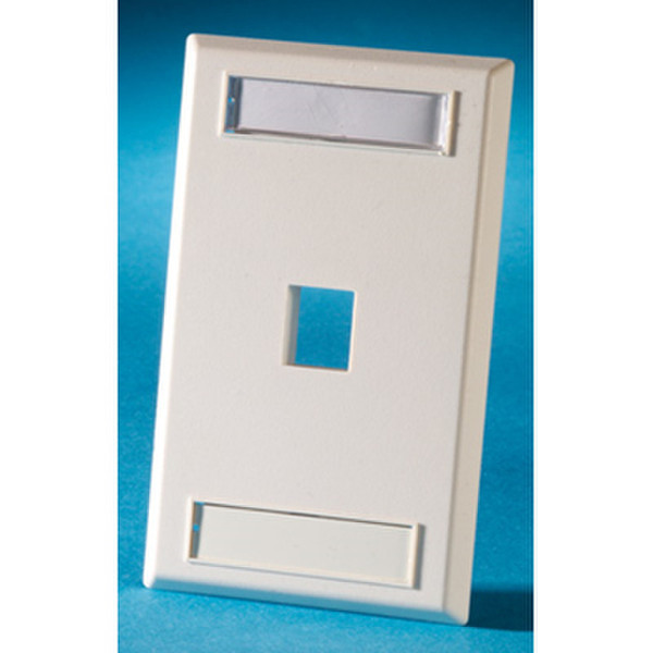 C2G OR-KSFP1-88 White switch plate/outlet cover