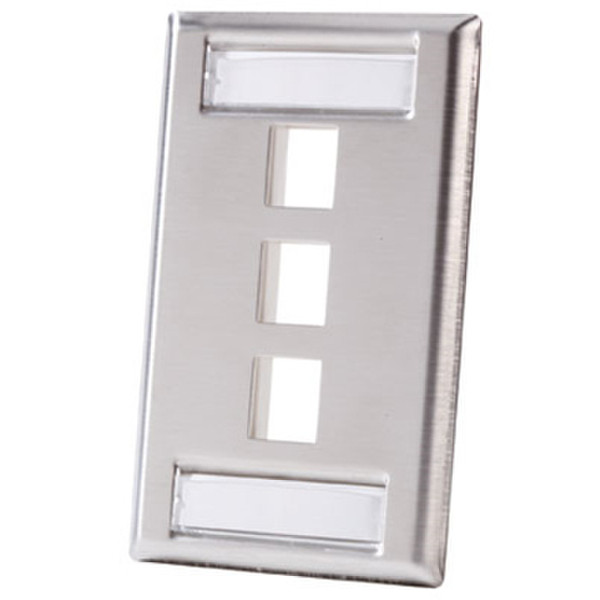C2G OR-KSSS3 Stainless steel switch plate/outlet cover