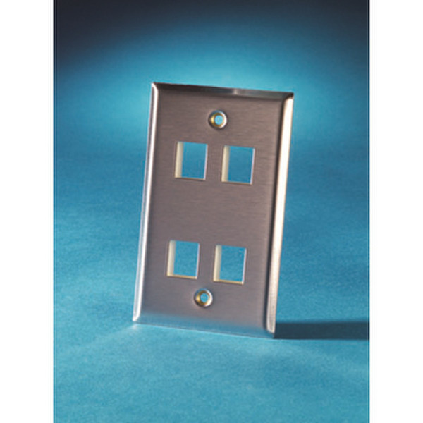C2G OR-KSSS4 Stainless steel switch plate/outlet cover