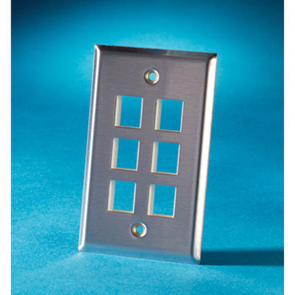 C2G OR-KSSS6 Stainless steel switch plate/outlet cover