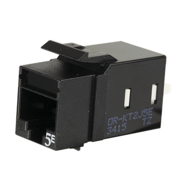 C2G OR-KT2J5E-00 RJ-45 Black socket-outlet