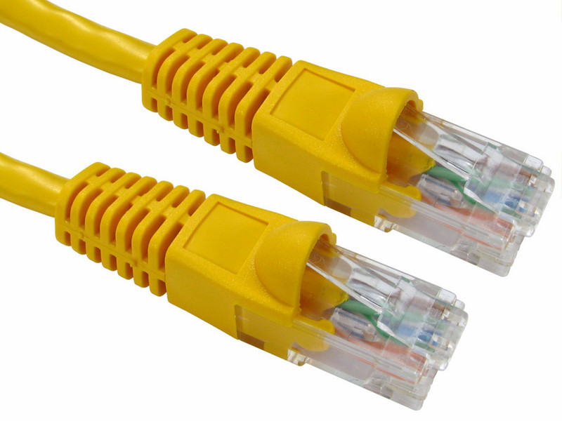 Cables Direct B6-501.5Y 1.5m Cat6 U/UTP (UTP) Gelb Netzwerkkabel