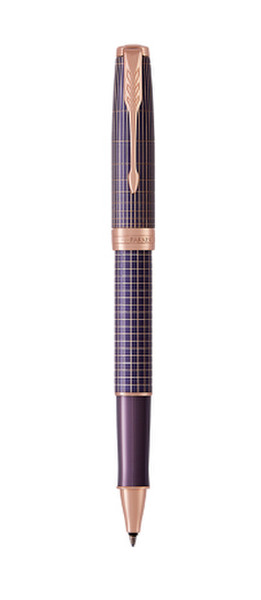 Parker Sonnet Ciselé Silver Purple Matrix Roller ball pen