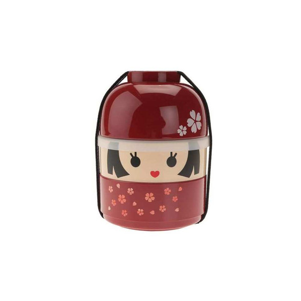 Jamei Bentobox Hanako Lunch box set 0.64L Plastic Red 1pc(s)