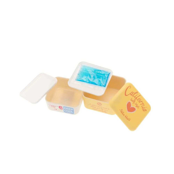 Jamei Bentobox California Lunch box set 0.6L Plastic Yellow 1pc(s)