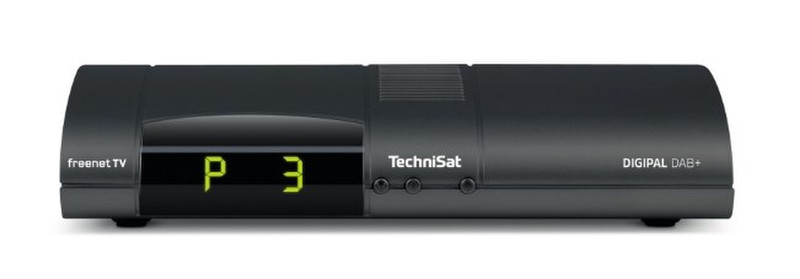 TechniSat DIGIPAL DAB+ Terrestrisch Full-HD Anthrazit TV Set-Top-Box