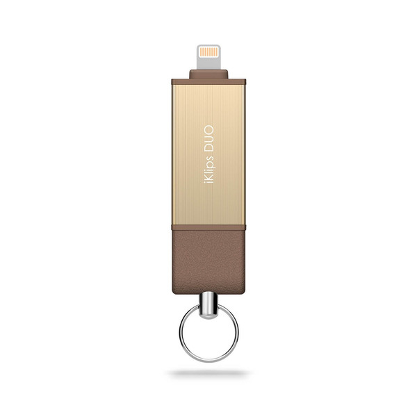 Adam Elements iKlips DUO 64GB USB 3.0 (3.1 Gen 1) Typ A Gold USB-Stick