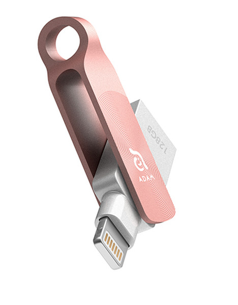 Adam Elements iKlips DUO+ 64GB USB 3.0 (3.1 Gen 1) Typ A Rosa-Goldfarben USB-Stick