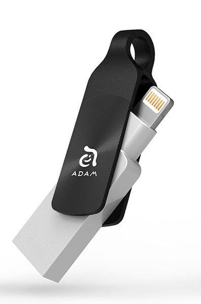 Adam Elements iKlips DUO+ 64ГБ USB 3.0 (3.1 Gen 1) Type-A Черный USB флеш накопитель