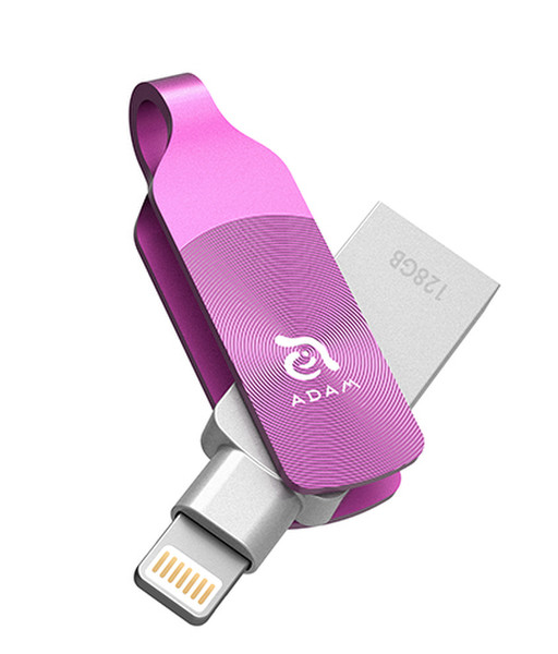 Adam Elements iKlips DUO+ 64GB USB 3.0 (3.1 Gen 1) Typ A Violett USB-Stick