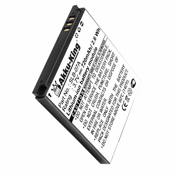 Akku-King 20105131 Lithium-Ion 720mAh 3.7V Wiederaufladbare Batterie