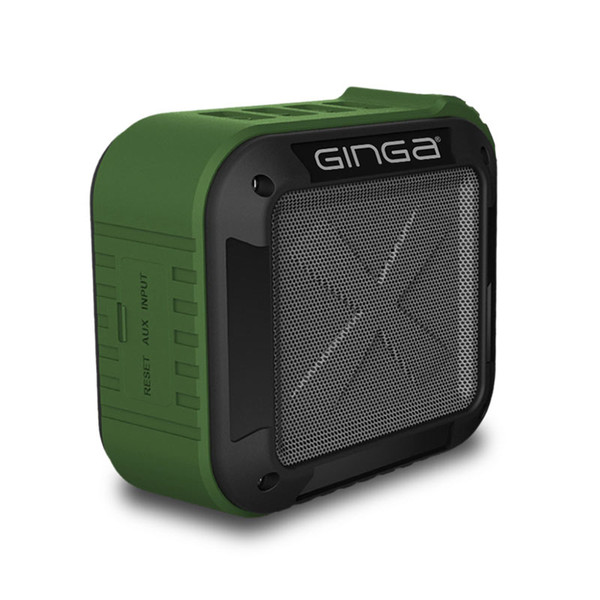 Ginga GI16BOC01BT Прямоугольник Черный, Зеленый портативная акустика