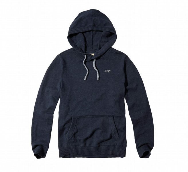 Hollister Hooded Icon Men's Sweater - Navy