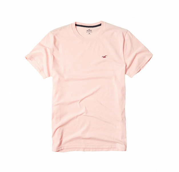 Hollister Must-Have Crew Men's T-Shirt - Light Pink