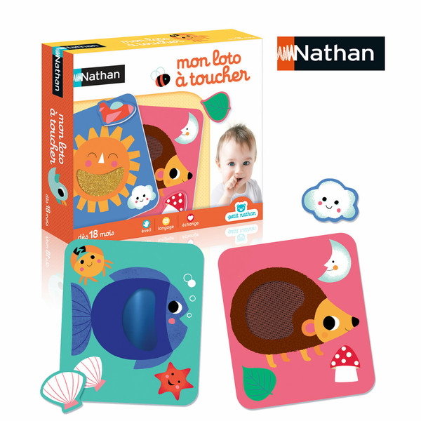 Nathan Petit Mon loto à toucher Ребенок Мальчик / Девочка обучающая игрушка