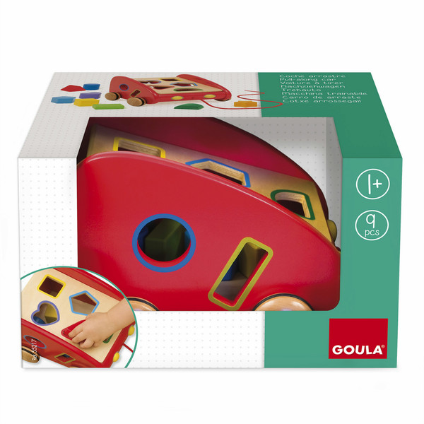 Goula Pull-along Car Разноцветный игрушка на веревочке