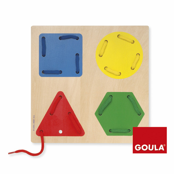 Goula Lacing Game Geometric Shapes Ребенок Мальчик / Девочка обучающая игрушка
