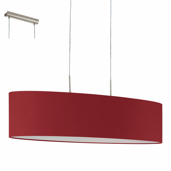 Eglo PASTERI Indoor E27 Nickel,Red