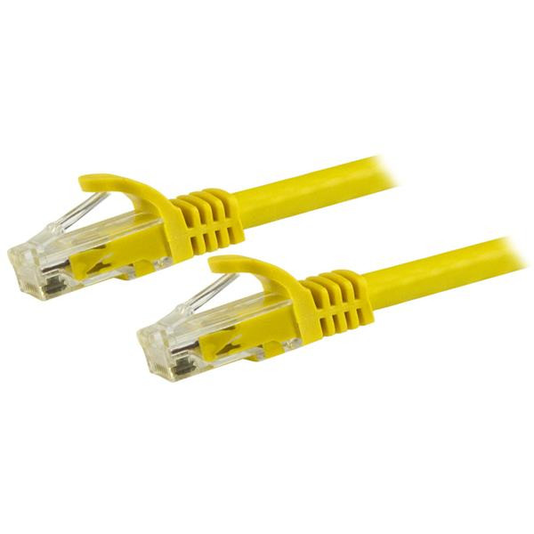 StarTech.com Cat6 Ethernet Patch Cable with Snagless RJ45 Connectors - 14 ft., Yellow