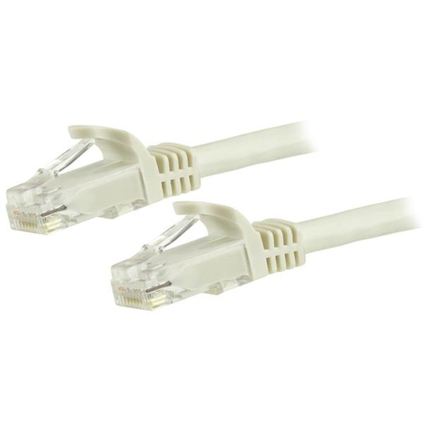 StarTech.com Cat6 Ethernet Patch Cable with Snagless RJ45 Connectors - 5 ft., White