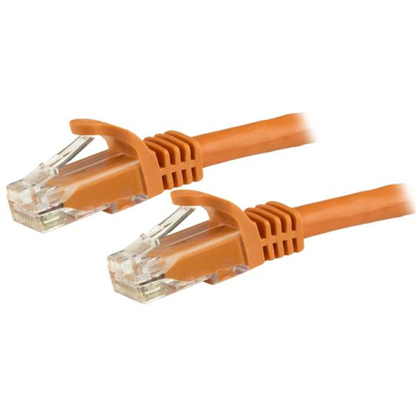 StarTech.com Cat6 Ethernet Patch Cable with Snagless RJ45 Connectors - 8 ft., Orange