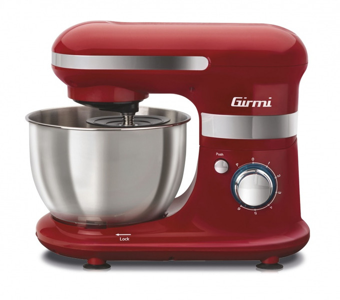 Girmi IM25 Stand mixer 600W Red,Stainless steel