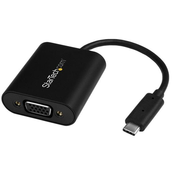 StarTech.com USB-C to VGA Adapter - with Presentation Mode Switch - 2048 x 1280