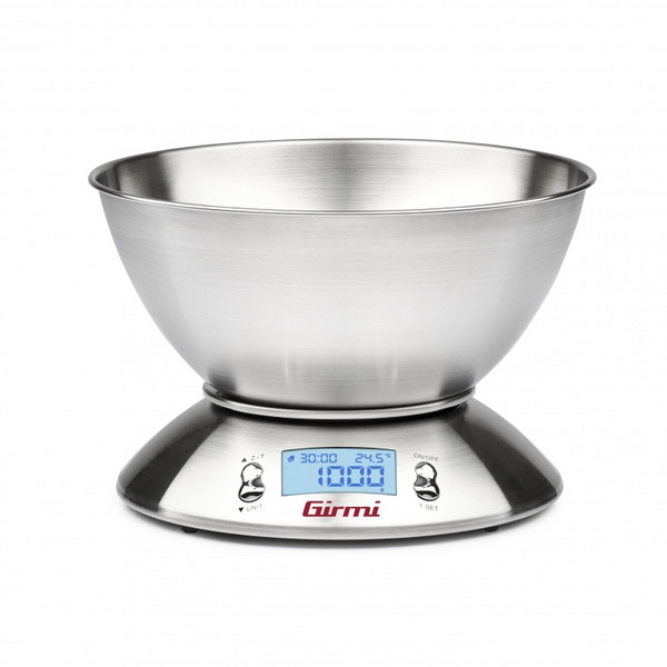 Girmi PS85 Tabletop Round Electronic kitchen scale Stainless steel
