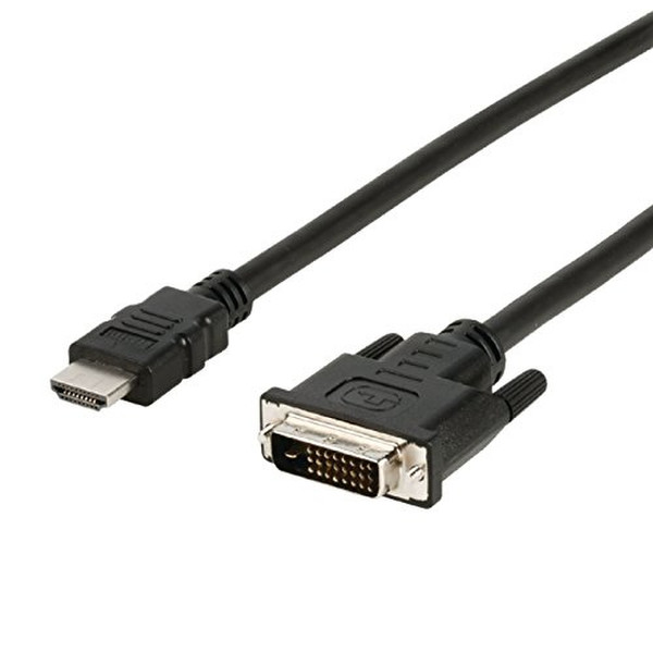 Ewent EW-130301-020-N-P 2m HDMI DVI-D Black video cable adapter