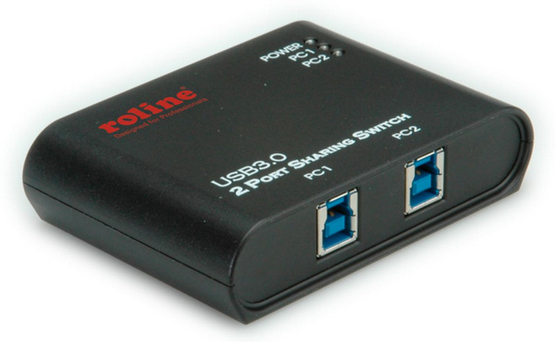 ROLINE 14012325 USB 3.0 (3.1 Gen 1) Micro-B Черный хаб-разветвитель