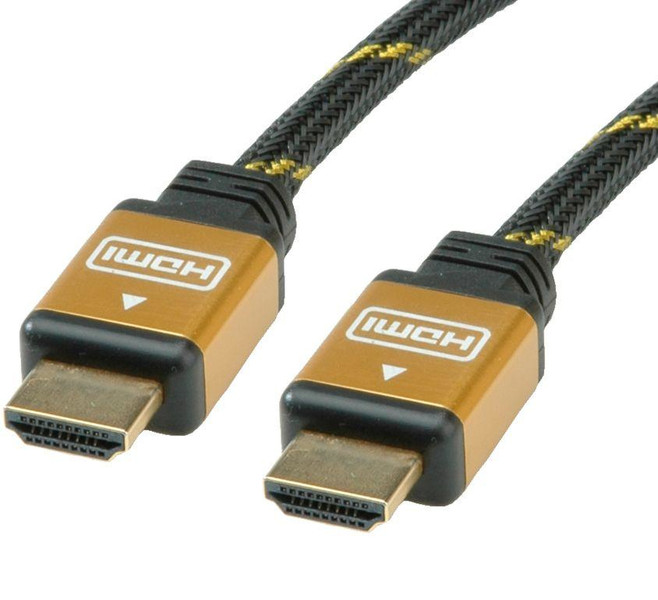Secomp HDMI High Speed Kabel 5m HDMI HDMI Black,Gold HDMI cable
