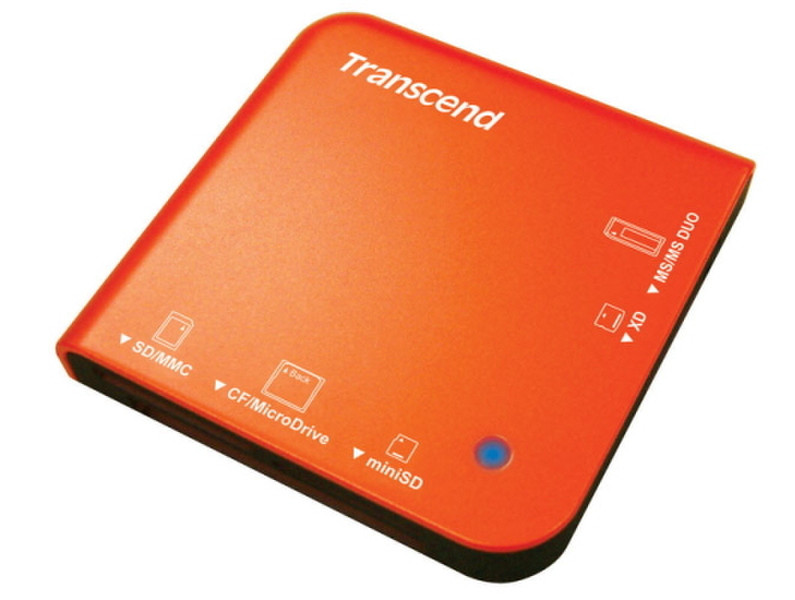 Transcend Portable Multi-Card Reader Orange USB 2.0 устройство для чтения карт флэш-памяти