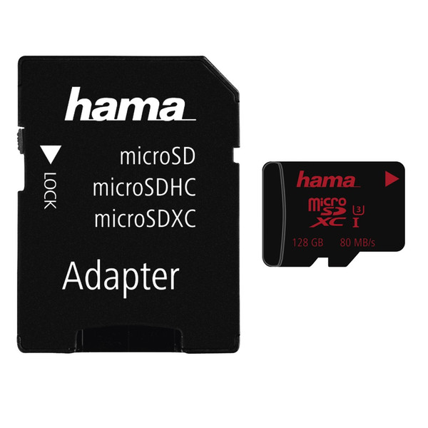 Hama microSDXC 128GB 128GB MicroSDXC UHS-I Klasse 3 Speicherkarte